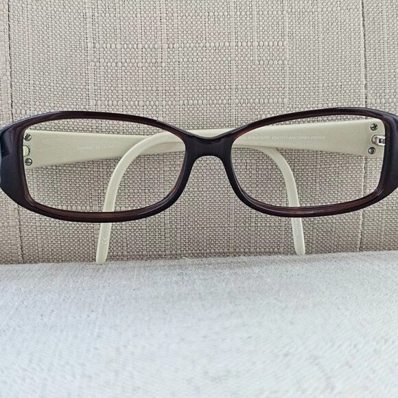 Kirkland Signature Women Eyeglasses Frame Brown/White SAN DIMAS KS1015 Glasses - Picture 3 of 11